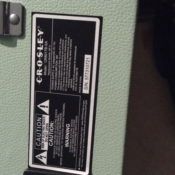 Crosley Green Turntable NWOT - Picture 3 of 6